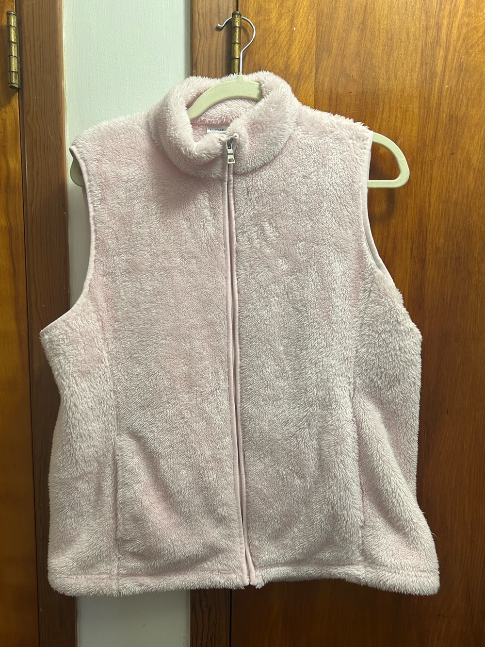 Light Pink Plush Fleece Vest